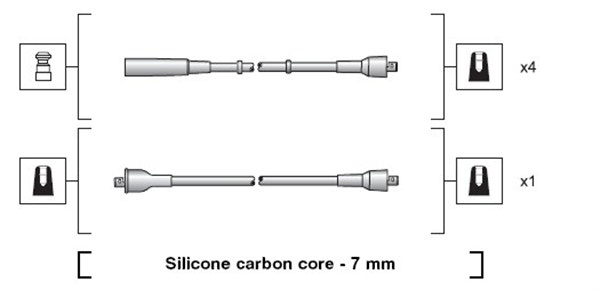 MAGNETI MARELLI Gyújtókábel készlet MSK1206_MM