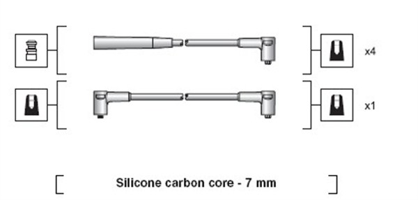 MAGNETI MARELLI Gyújtókábel készlet MSK1207_MM