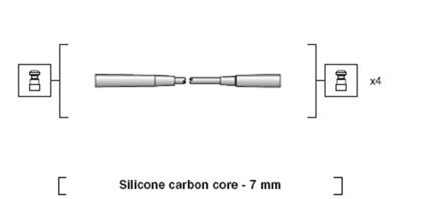 MAGNETI MARELLI Gyújtókábel készlet MSK1216_MM