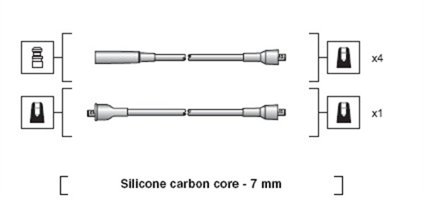 MAGNETI MARELLI Gyújtókábel készlet MSK1247_MM