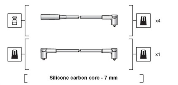 MAGNETI MARELLI Gyújtókábel készlet MSK1261_MM