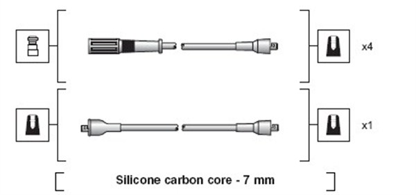 MAGNETI MARELLI Gyújtókábel készlet MSK1265_MM