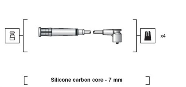 MAGNETI MARELLI Gyújtókábel készlet MSK1269_MM