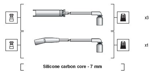 MAGNETI MARELLI Gyújtókábel készlet MSK1273_MM