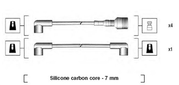 MAGNETI MARELLI Gyújtókábel készlet MSK502_MM