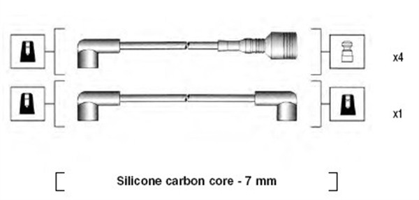 MAGNETI MARELLI Gyújtókábel készlet MSK503_MM