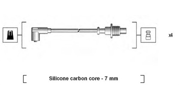 MAGNETI MARELLI Gyújtókábel készlet MSK567_MM