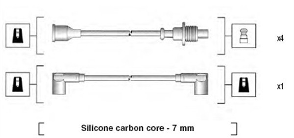 MAGNETI MARELLI Gyújtókábel készlet MSK573_MM