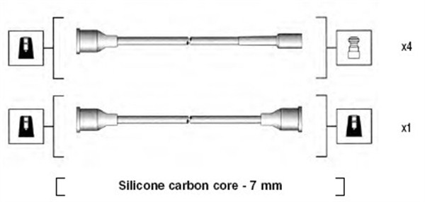 MAGNETI MARELLI Gyújtókábel készlet MSK578_MM