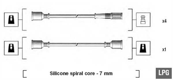 MAGNETI MARELLI Gyújtókábel készlet MSK588_MM