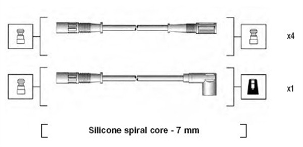 MAGNETI MARELLI Gyújtókábel készlet MSK590_MM