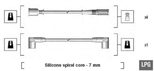 MAGNETI MARELLI Gyújtókábel készlet MSK604_MM