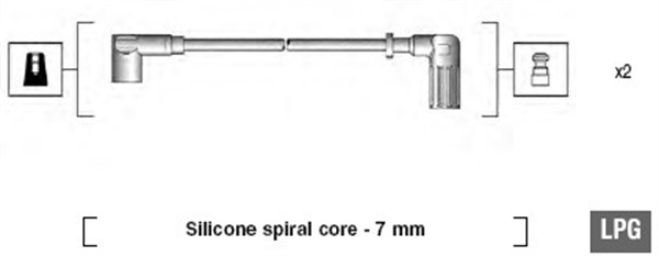 MAGNETI MARELLI Gyújtókábel készlet MSK606_MM