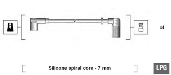 MAGNETI MARELLI Gyújtókábel készlet MSK607_MM