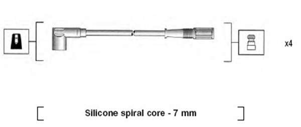 MAGNETI MARELLI Gyújtókábel készlet MSK610_MM