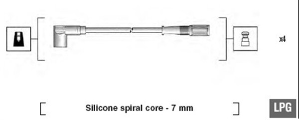 MAGNETI MARELLI Gyújtókábel készlet MSK616_MM