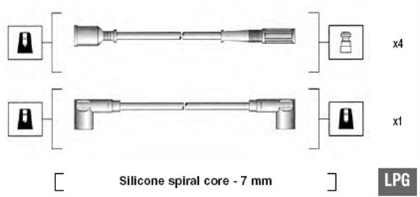 MAGNETI MARELLI Gyújtókábel készlet MSK638_MM