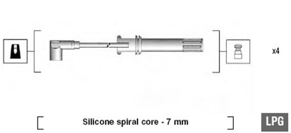 MAGNETI MARELLI Gyújtókábel készlet MSK640_MM