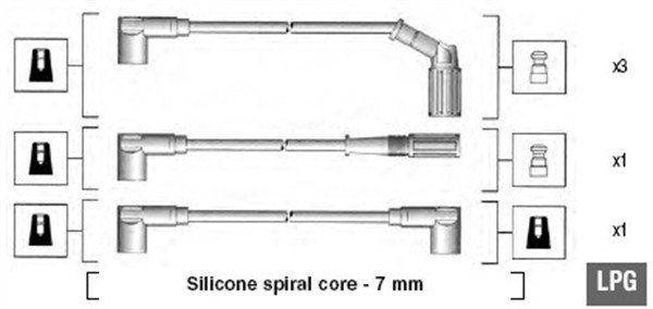 MAGNETI MARELLI Gyújtókábel készlet MSK647_MM