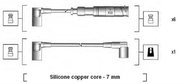 MAGNETI MARELLI Gyújtókábel készlet MSK660_MM