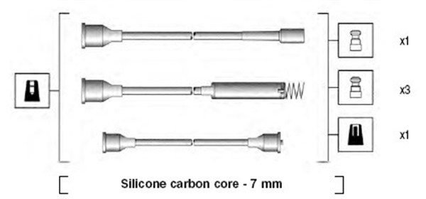 MAGNETI MARELLI Gyújtókábel készlet MSK674_MM