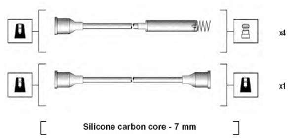 MAGNETI MARELLI Gyújtókábel készlet MSK676_MM