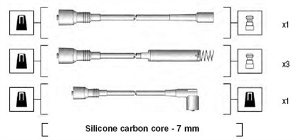 MAGNETI MARELLI Gyújtókábel készlet MSK680_MM