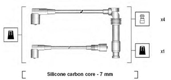 MAGNETI MARELLI Gyújtókábel készlet MSK682_MM