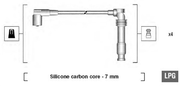 MAGNETI MARELLI Gyújtókábel készlet MSK683_MM