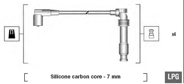 MAGNETI MARELLI Gyújtókábel készlet MSK684_MM