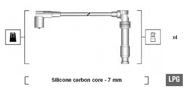 MAGNETI MARELLI Gyújtókábel készlet MSK689_MM