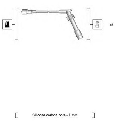 MAGNETI MARELLI Gyújtókábel készlet MSK690_MM