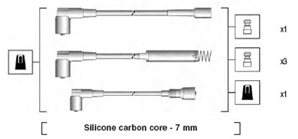 MAGNETI MARELLI Gyújtókábel készlet MSK692_MM