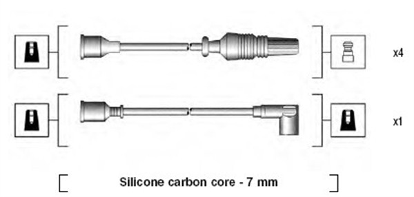 MAGNETI MARELLI Gyújtókábel készlet MSK696_MM