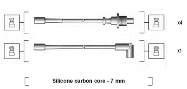 MAGNETI MARELLI Gyújtókábel készlet MSK698_MM