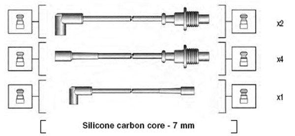 MAGNETI MARELLI Gyújtókábel készlet MSK699_MM