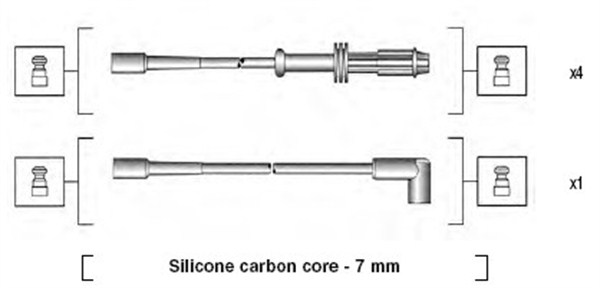 MAGNETI MARELLI Gyújtókábel készlet MSK700_MM