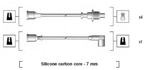 MAGNETI MARELLI Gyújtókábel készlet MSK702_MM