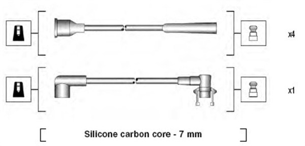 MAGNETI MARELLI Gyújtókábel készlet MSK713_MM