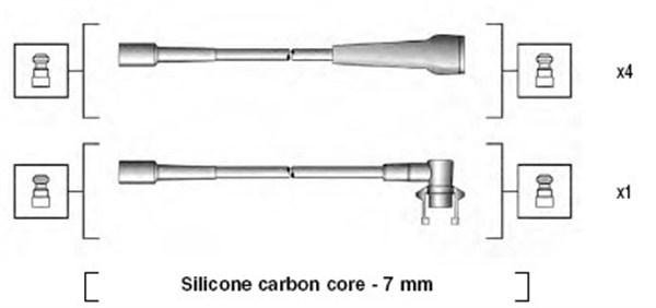 MAGNETI MARELLI Gyújtókábel készlet MSK716_MM