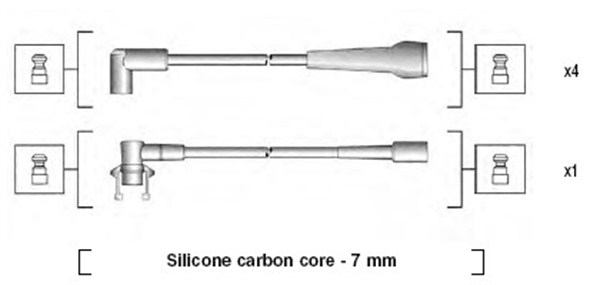 MAGNETI MARELLI Gyújtókábel készlet MSK717_MM
