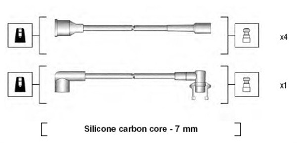 MAGNETI MARELLI Gyújtókábel készlet MSK720_MM