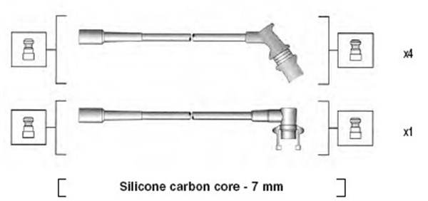 MAGNETI MARELLI Gyújtókábel készlet MSK724_MM