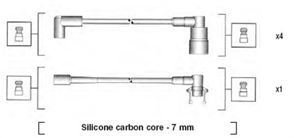 MAGNETI MARELLI Gyújtókábel készlet MSK738_MM