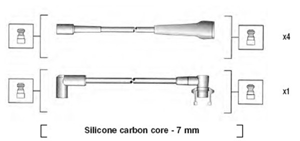 MAGNETI MARELLI Gyújtókábel készlet MSK739_MM