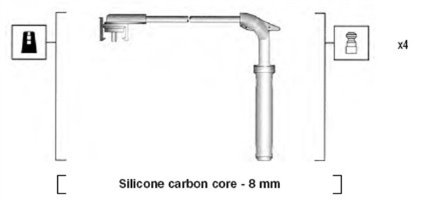MAGNETI MARELLI Gyújtókábel készlet MSK775_MM