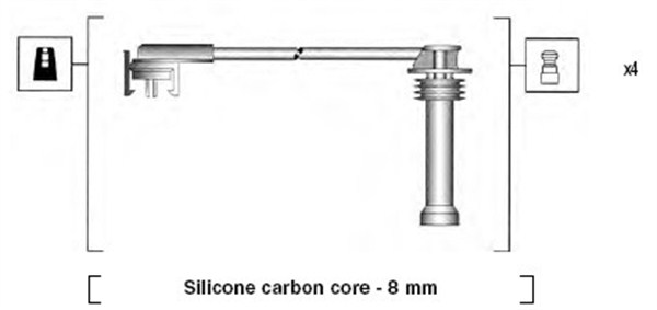 MAGNETI MARELLI Gyújtókábel készlet MSK777_MM