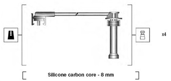 MAGNETI MARELLI Gyújtókábel készlet MSK782_MM
