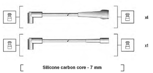 MAGNETI MARELLI Gyújtókábel készlet MSK791_MM
