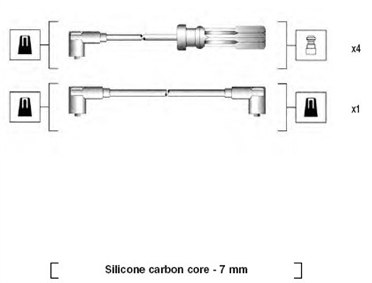MAGNETI MARELLI Gyújtókábel készlet MSK795_MM